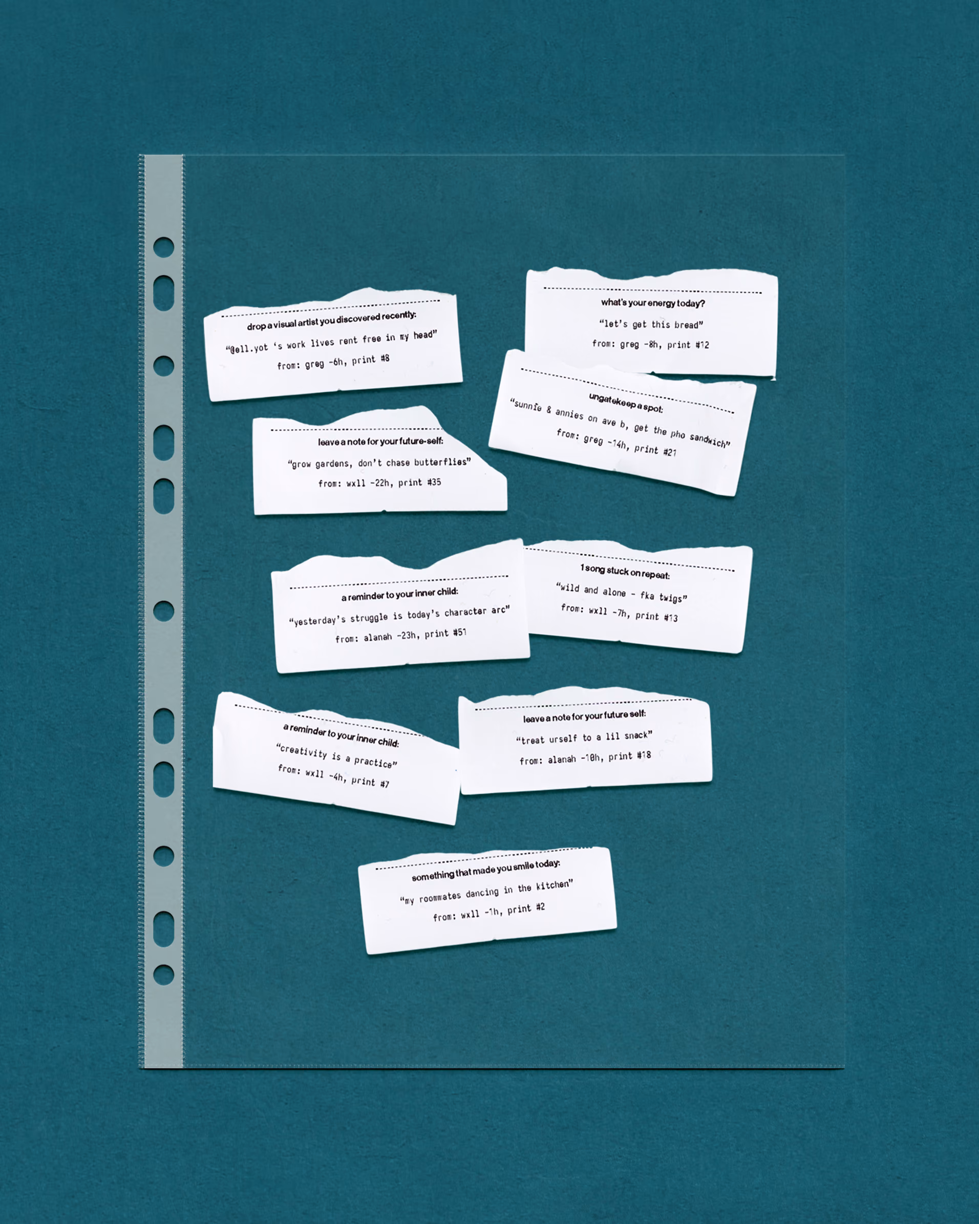 Wall of Checkpoint photo notes