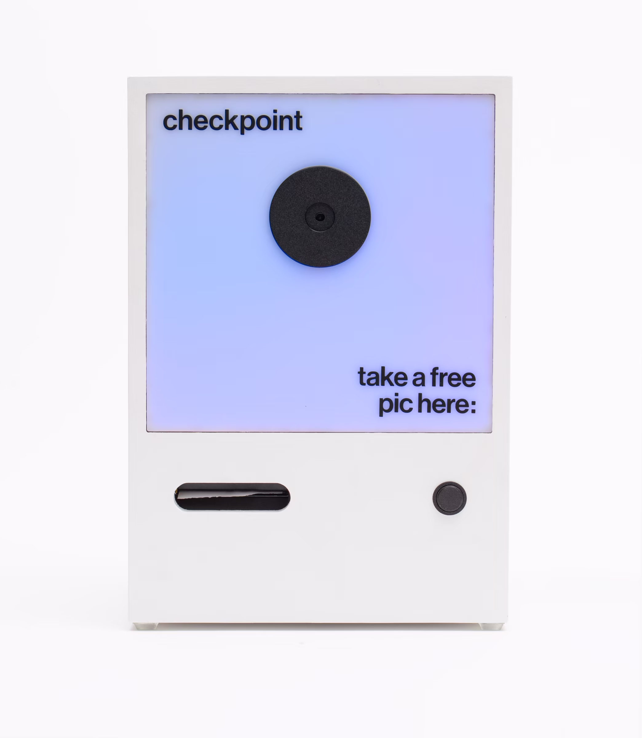 Checkpoint in gallery white